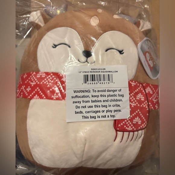 Kellytoy Squishmallow Dawn The Reindeer Holiday Plush Toy Stuffed Animal 12” - Picture 6 of 12